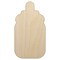 Baby Bottle Solid Unfinished Wood Shape Piece Cutout for DIY Craft Projects